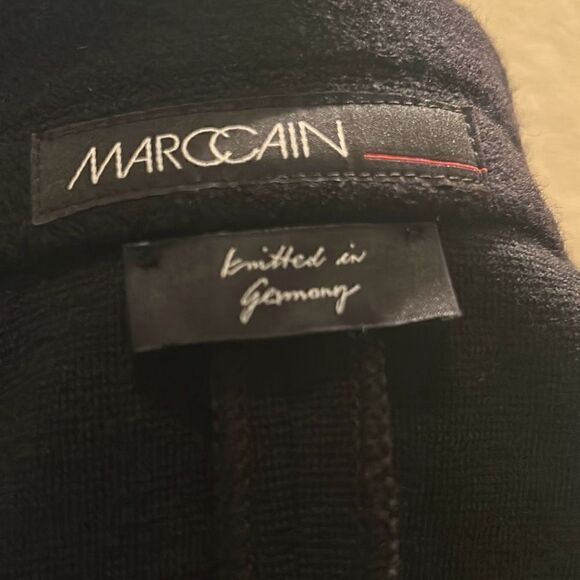 Marc Cain Womens Size N3 Button Up Knit Blazer Coat Black 100% Virgin Wool New - Picture 9 of 11